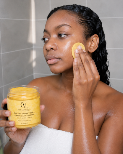 DISQUES COSMETIQUE AU CURCUMA